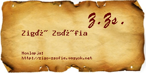 Zigó Zsófia névjegykártya